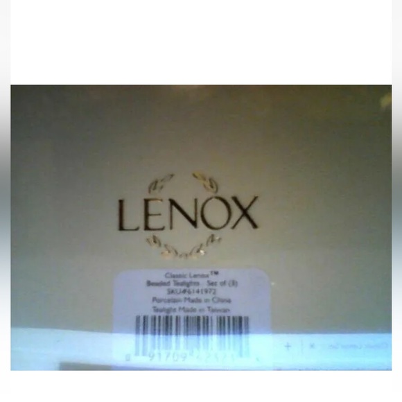 NIB Lenox Classic Beaded Tealights candle Set of 3 - Picture 4 of 4